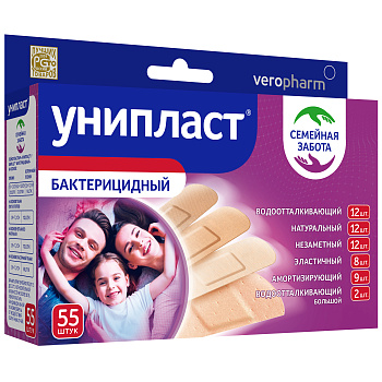 упаковка Лейкопластырь «УНИПЛАСТ®/UNIPLAST® бактерицидный